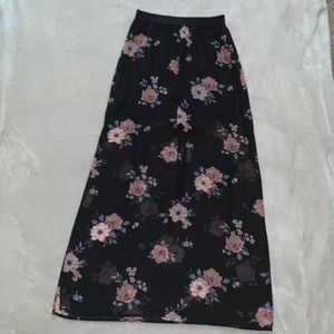 floral maxi skirt